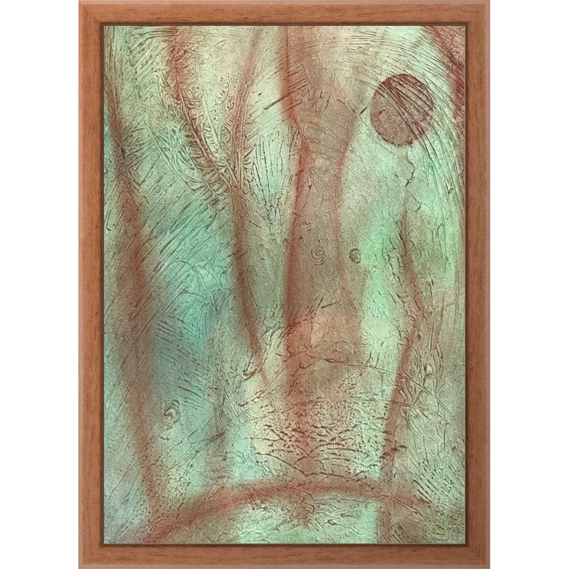 Stínů se není třeba bát - olej a pastel na lepence